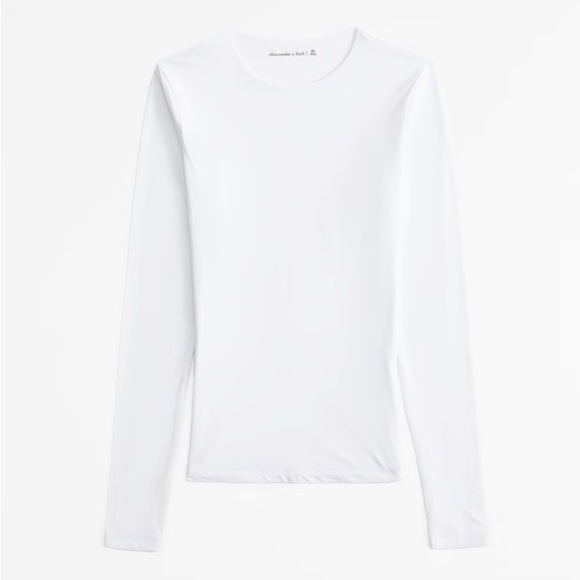 Abercombie & Fitch Soft Matte Seamless Tuckable Long-Sleeve Top - Picture 1 of 4
